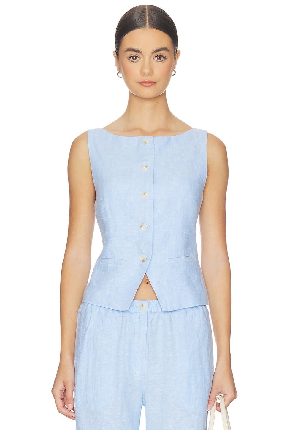revolve Revolve Saloves Sleeveless Vest in Bel Air Blue