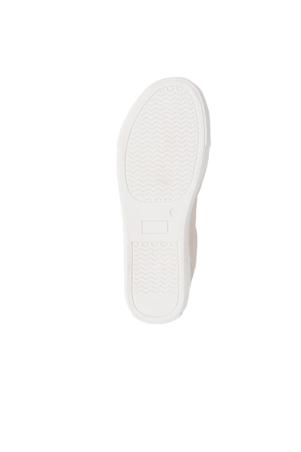 Jones Bootmaker Jones Bootmaker Women's Padova2 Leather Lace-Up Trainers in Stone - 4