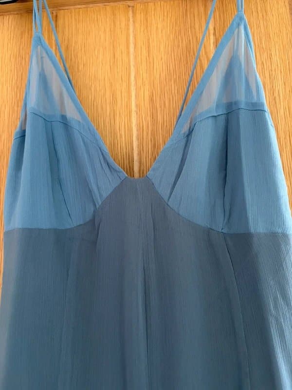 ASOS Design Dusky blue chiffon jump suit