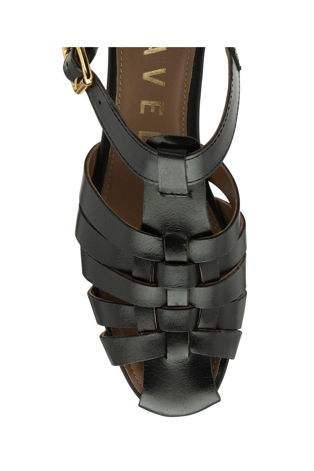 Ravel Ravel Women's 'Galston' Leather Flat Sandals in Black - 4