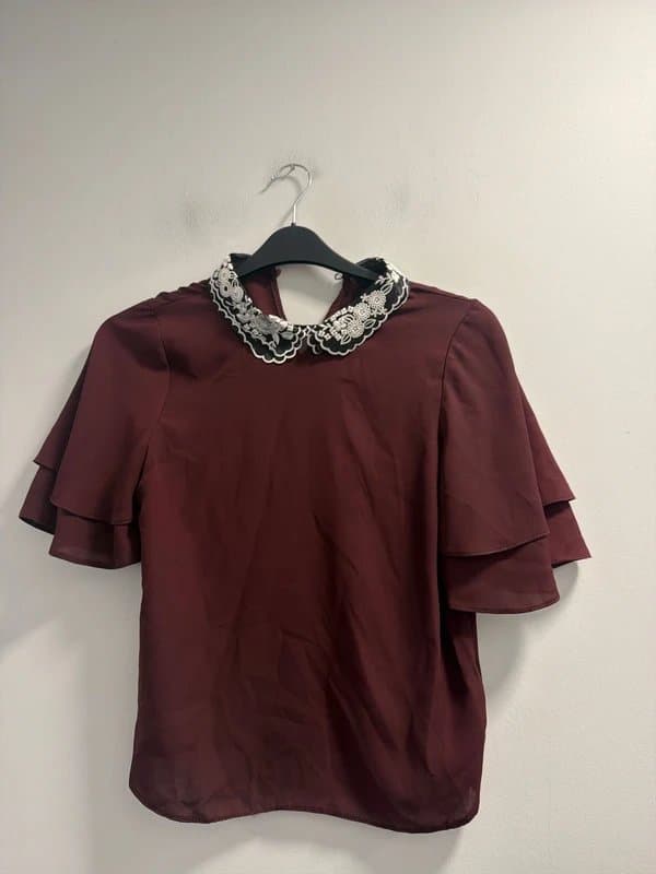 New Look New Look Light Burgundy Blouse Uk 6