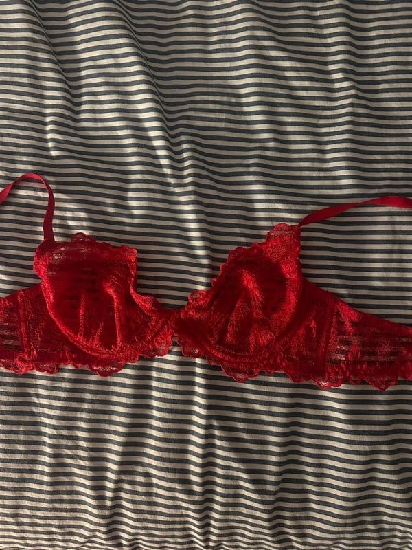 ASOS Red Lace Balconette Bra