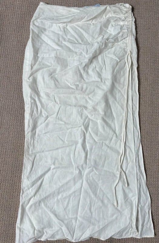 Bershka Bershka white linen skirt