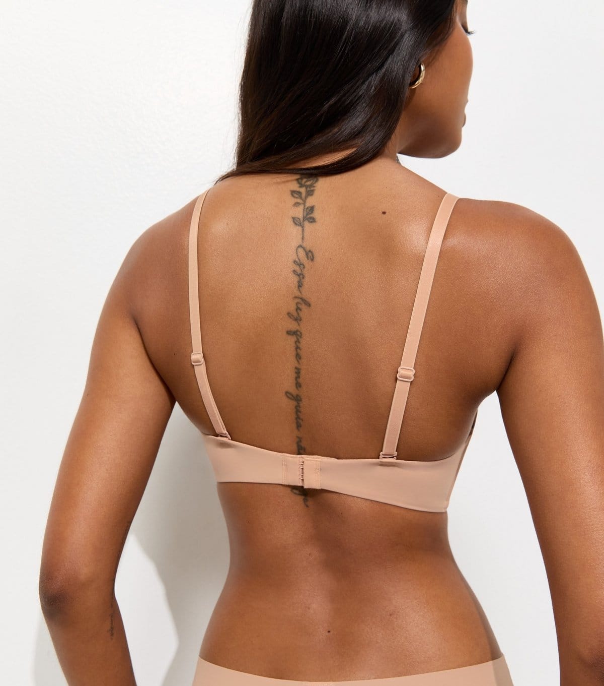 New Look Women's Tan Microfibre Moulded Triangle Bra New Look - 4