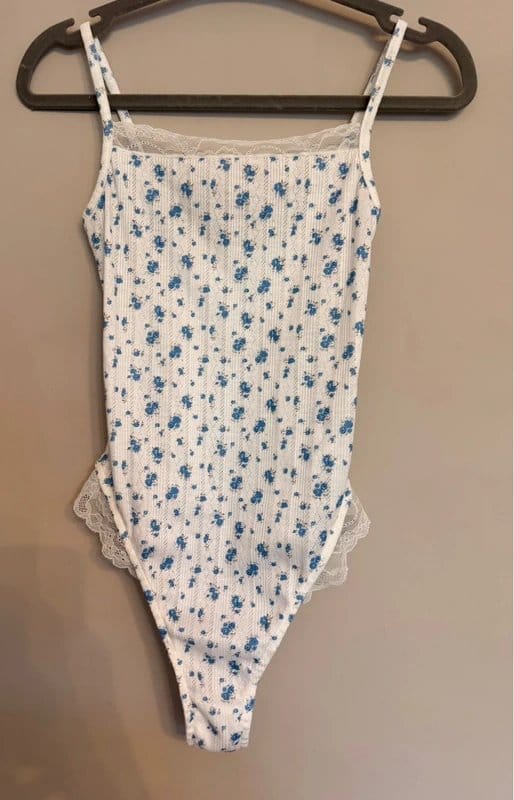 ASOS Design ASOS White&Blue Bodysuit - 1