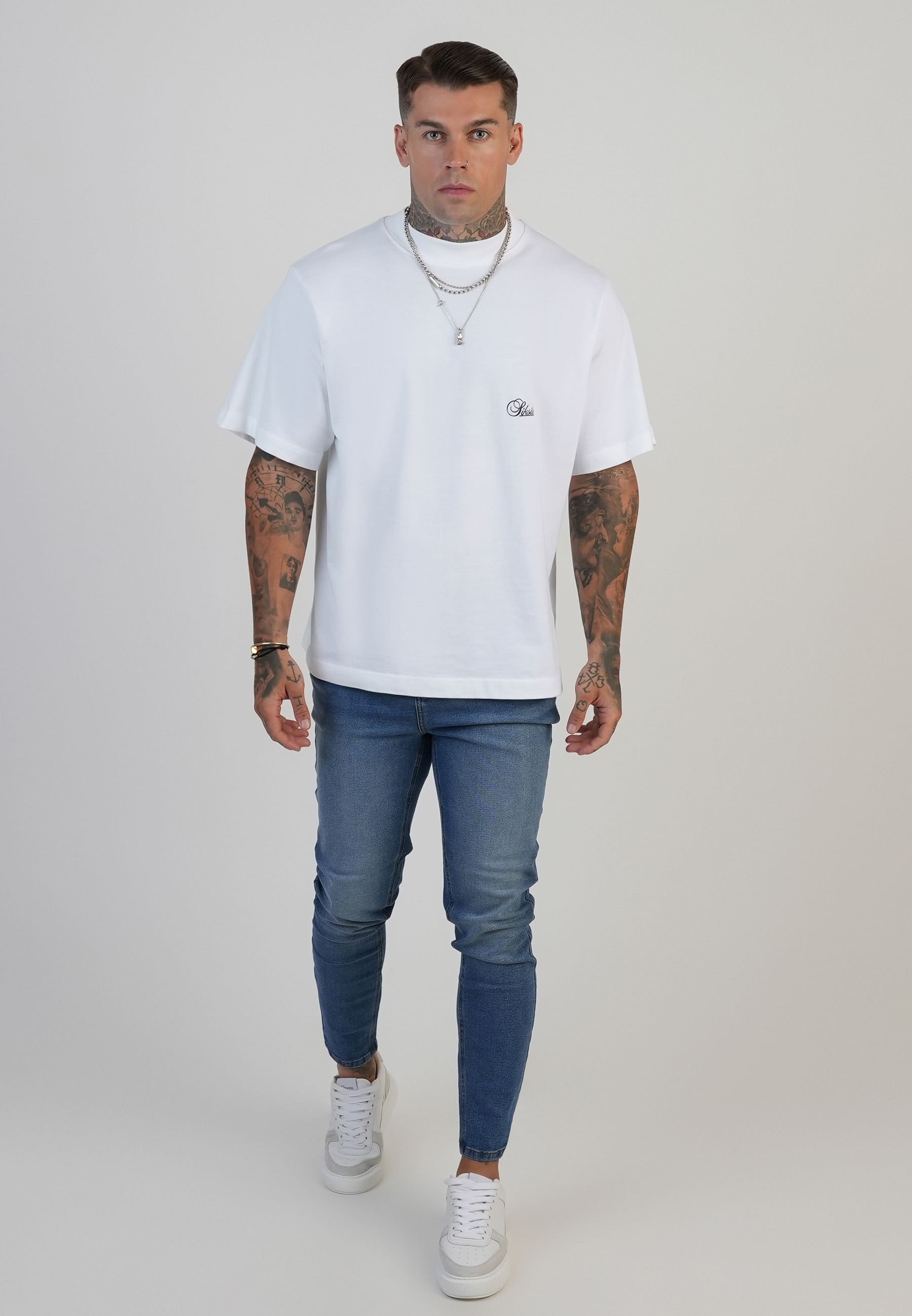 SikSilk SikSilk Men's Skinny Jeans in Blue - 4