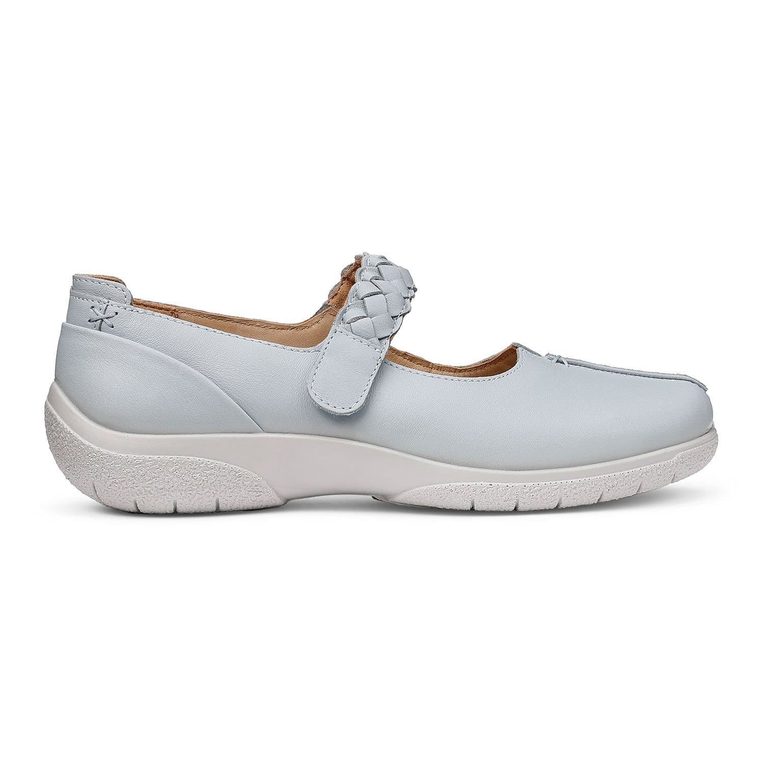 Hotter Hotter Women's Wide Fit 'Shake II' Mary Janes in Pale Blue