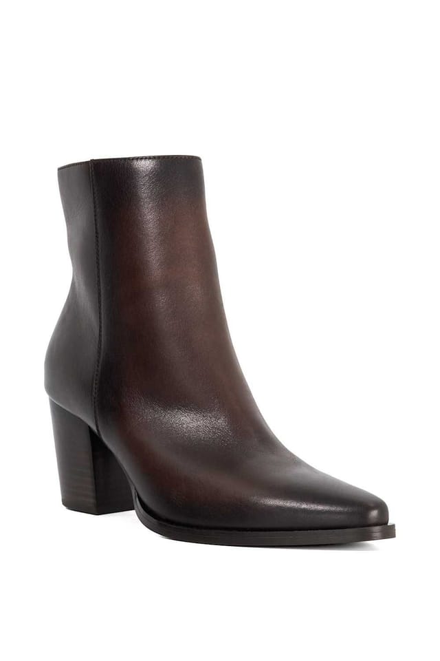 Dune London Dune London Women's 'Paxten' Leather Ankle Boots in Brown - 2