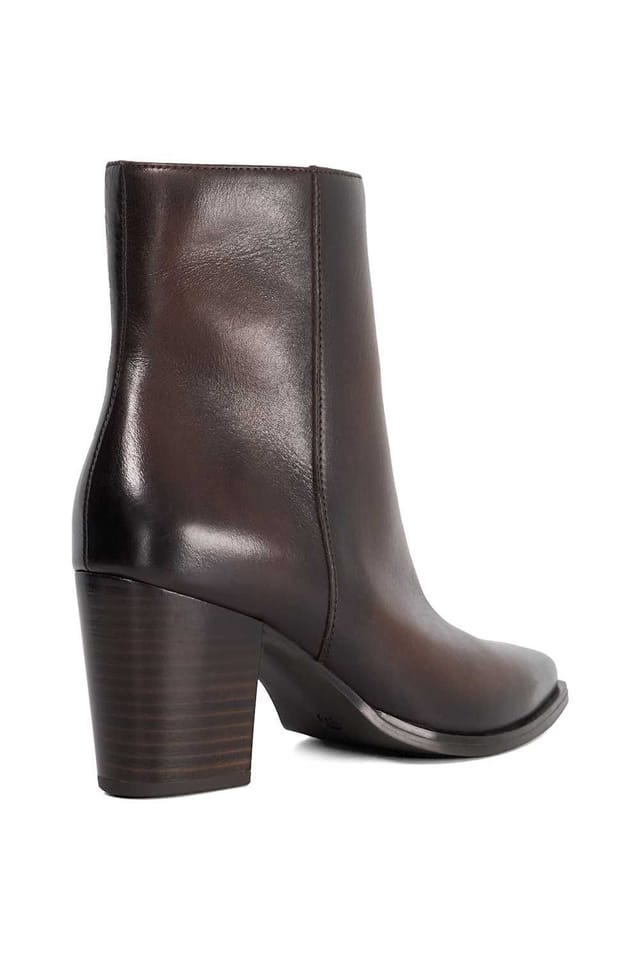 Dune London Dune London Women's 'Paxten' Leather Ankle Boots in Brown - 3