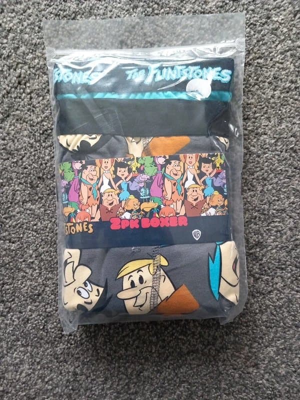 The Flintstones 2 pairs of Men's Flintstone boxer shorts. Size XL