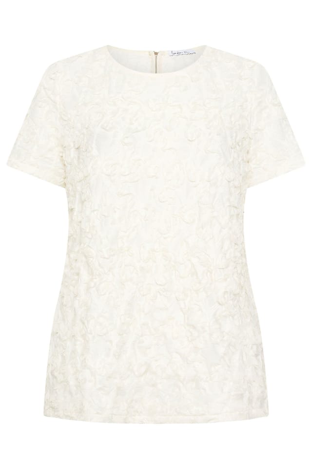Yours Yours Women's Textured Abstract Blouse in White - 2