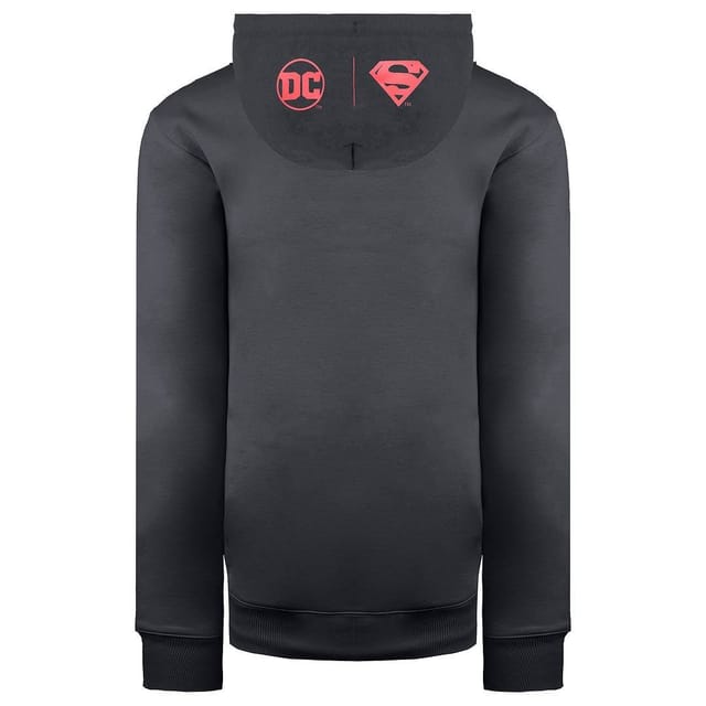 Reebok Reebok Men's DC Superman Dark Graphite Hoodie in Dark Grey - 2