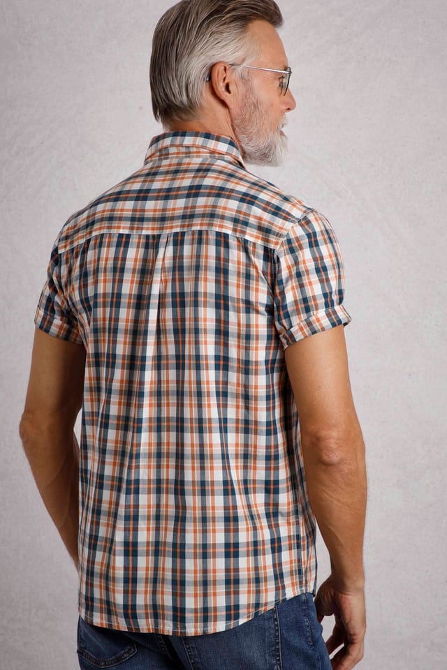 Weird Fish Weird Fish Men's Sunnymead Short Sleeve Check Shirt in White - 3