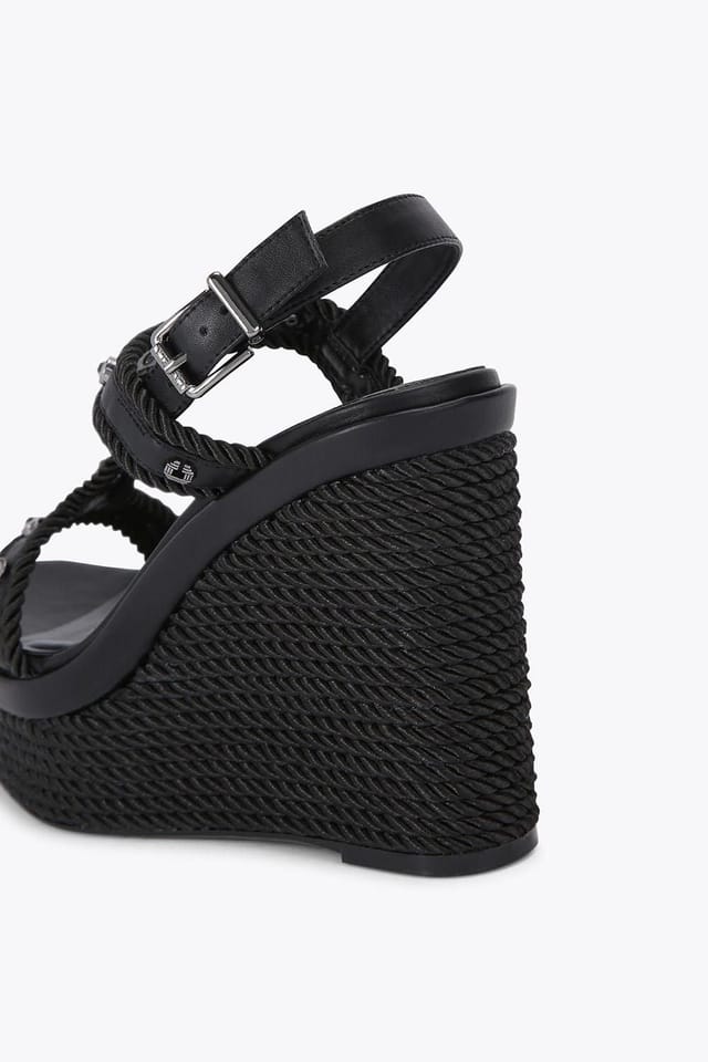 Carvela Carvela Women's 'Sorella Wedge' Sandals in Black - 3