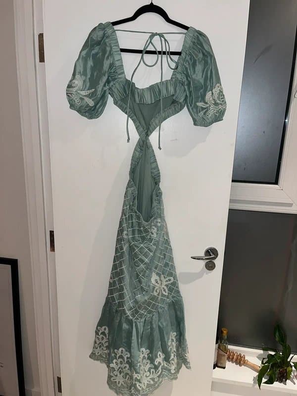 ASOS Asos Luxe • Embroidered Maxi Dress • Size 12