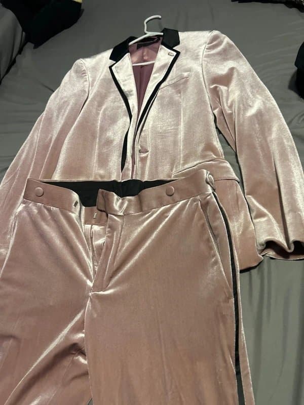 ASOS Pink velvet suit