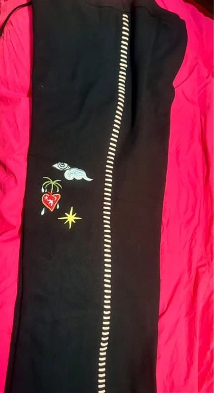 Never Fully Dressed Never fully dressed Black night garden knitted jogger