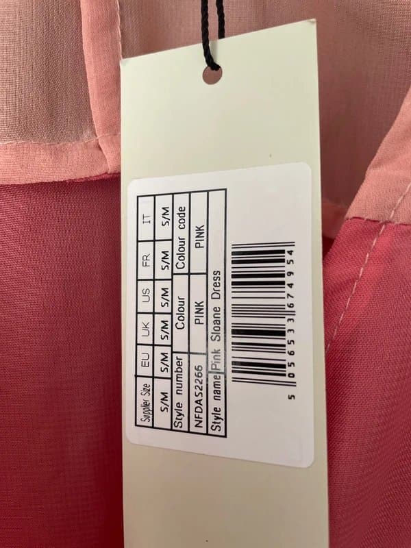 Never Fully Dressed Never Fully Dressed Frilled Pink Sloane Dress Size S/M