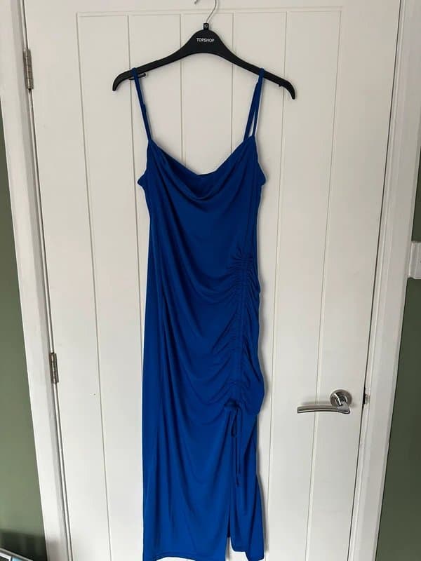 New Look New look ruched blue dress💙 size 14