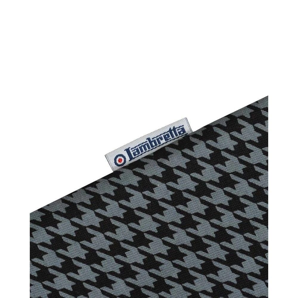 Lambretta Lambretta Men's Houndstooth Big & Tall Polo Shirt in Black - 4