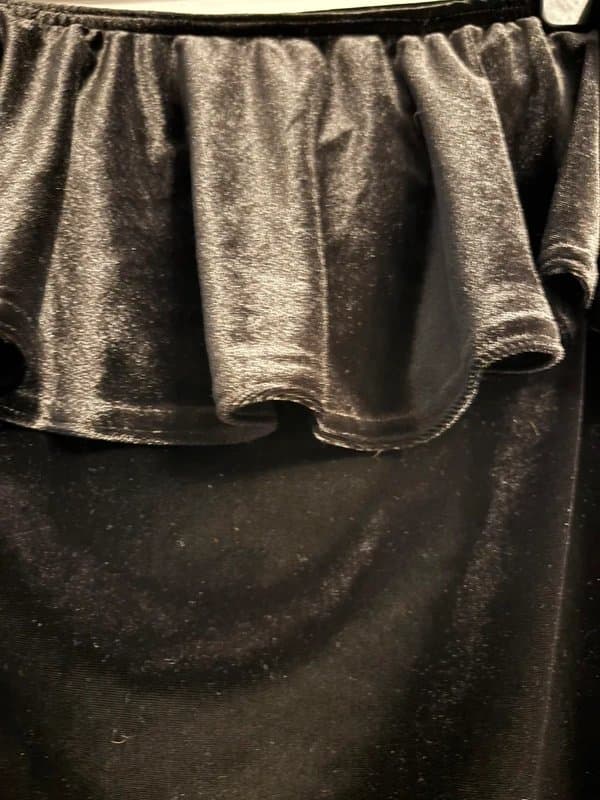 New Look Black velvet bodysuit