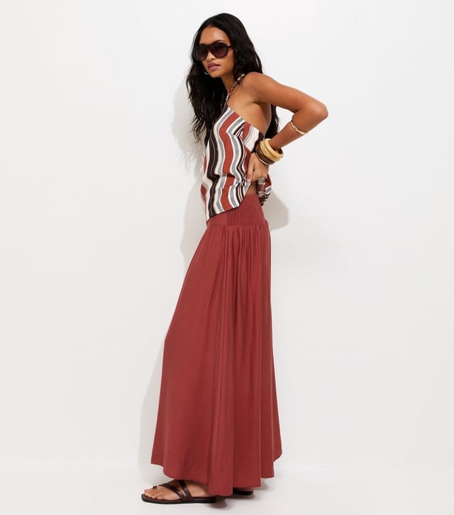 New Look Women's Rust Wide Leg Palazzo Trousers New Look - 3