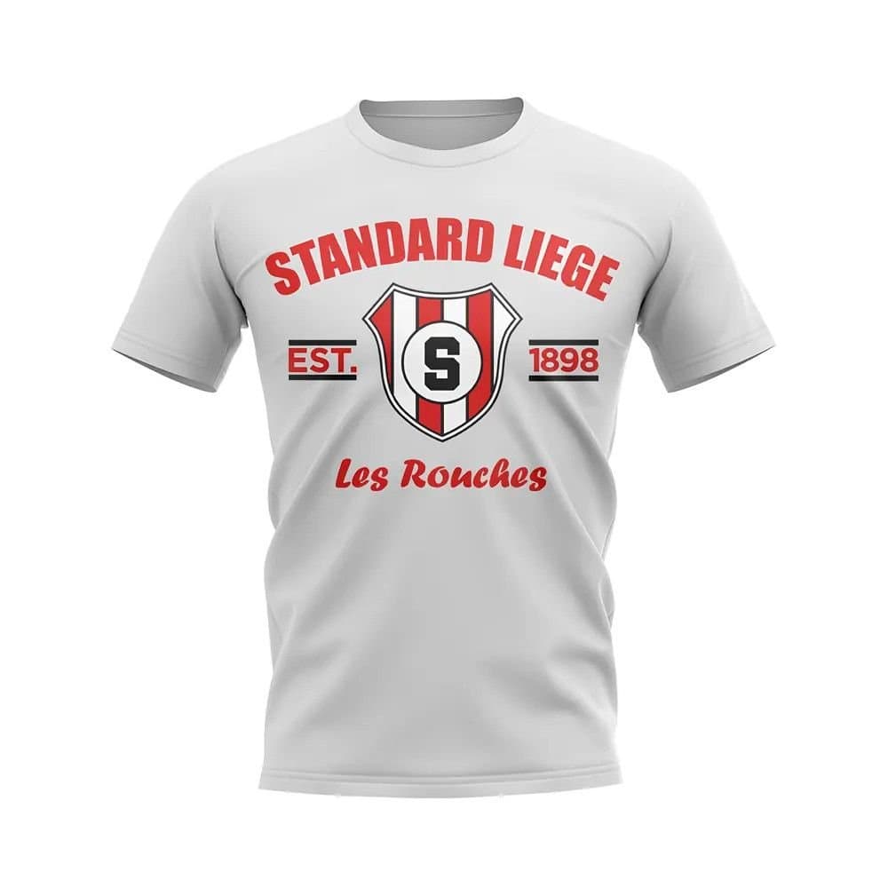 Standard Liege Standard Liege Men's Mens Established Football T-Shirt in White