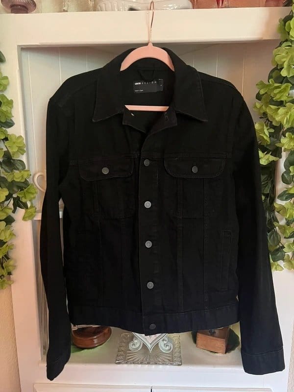 ASOS Collection Black Denim Jacket - UK 8 - 10