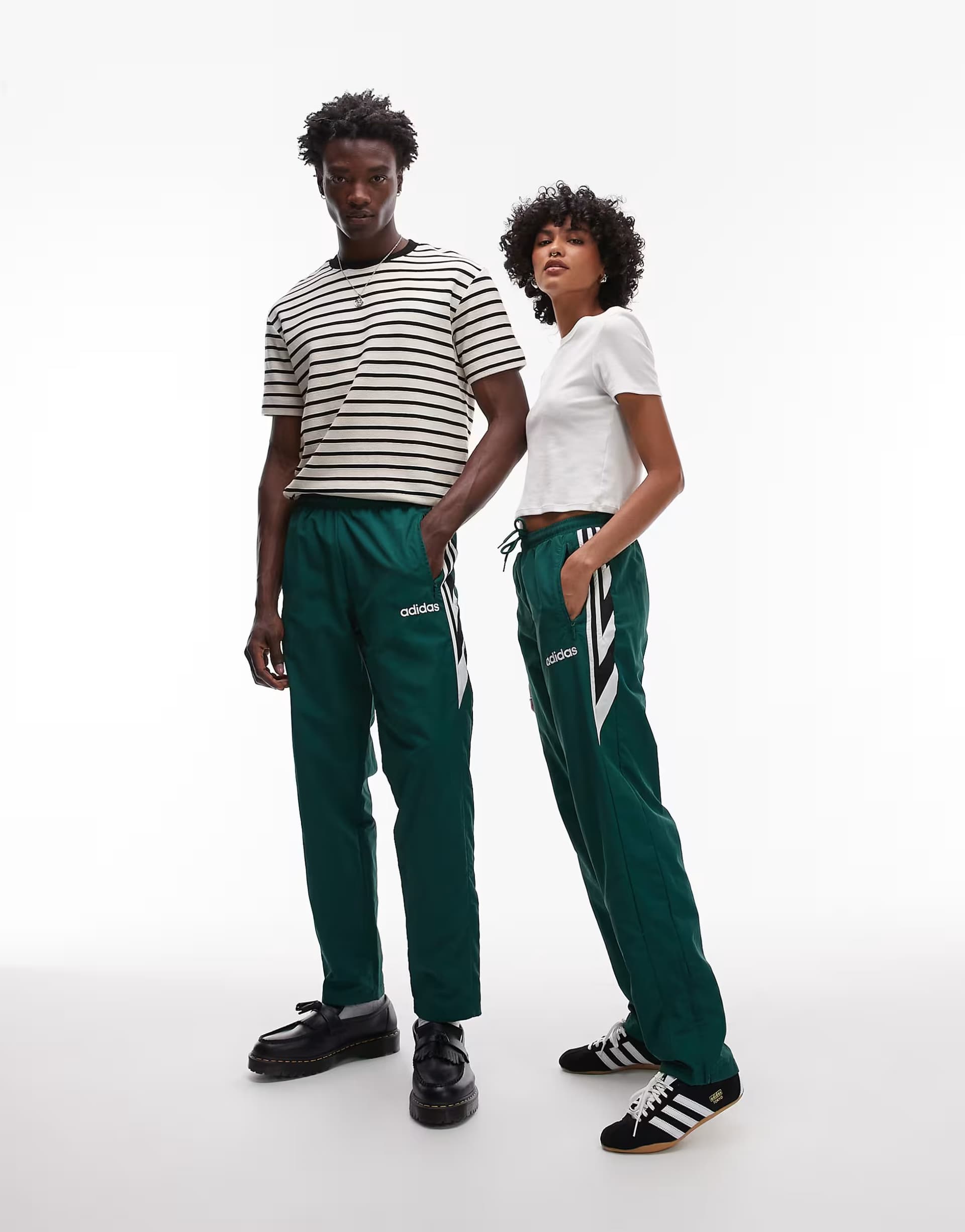 ASOS adidas Originals woven track pants in green
