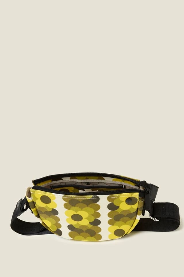 Orla Kiely Orla Kiely Women's Mini Rounder Crossbody - Retro Flower Yellow - 3