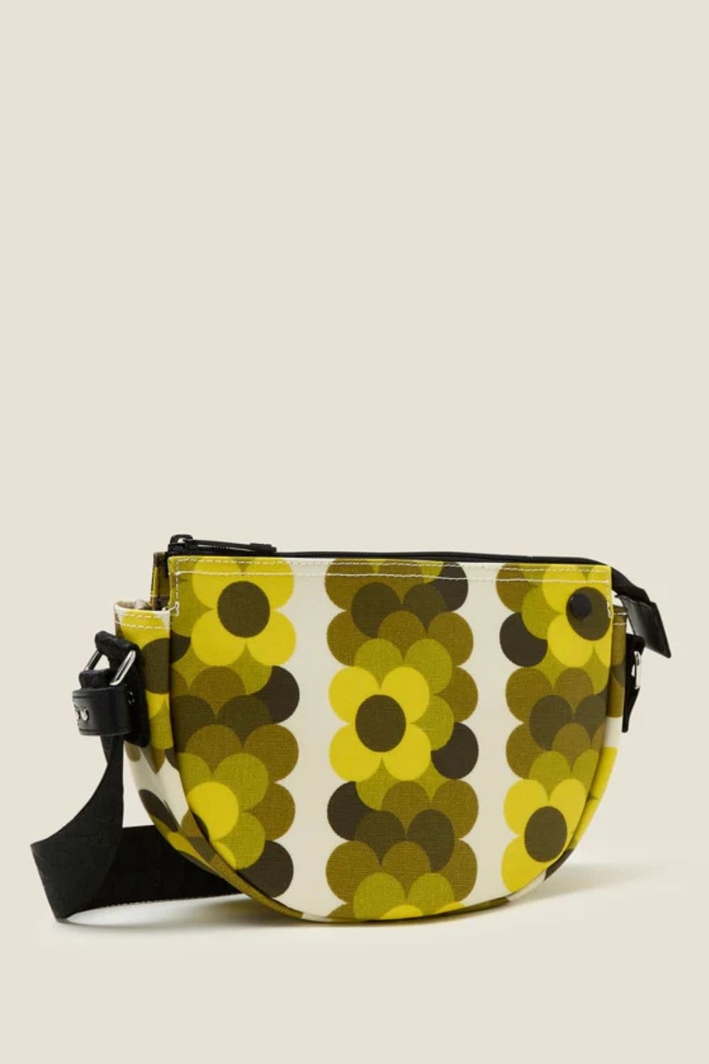 Orla Kiely Orla Kiely Women's Mini Rounder Crossbody - Retro Flower Yellow - 4