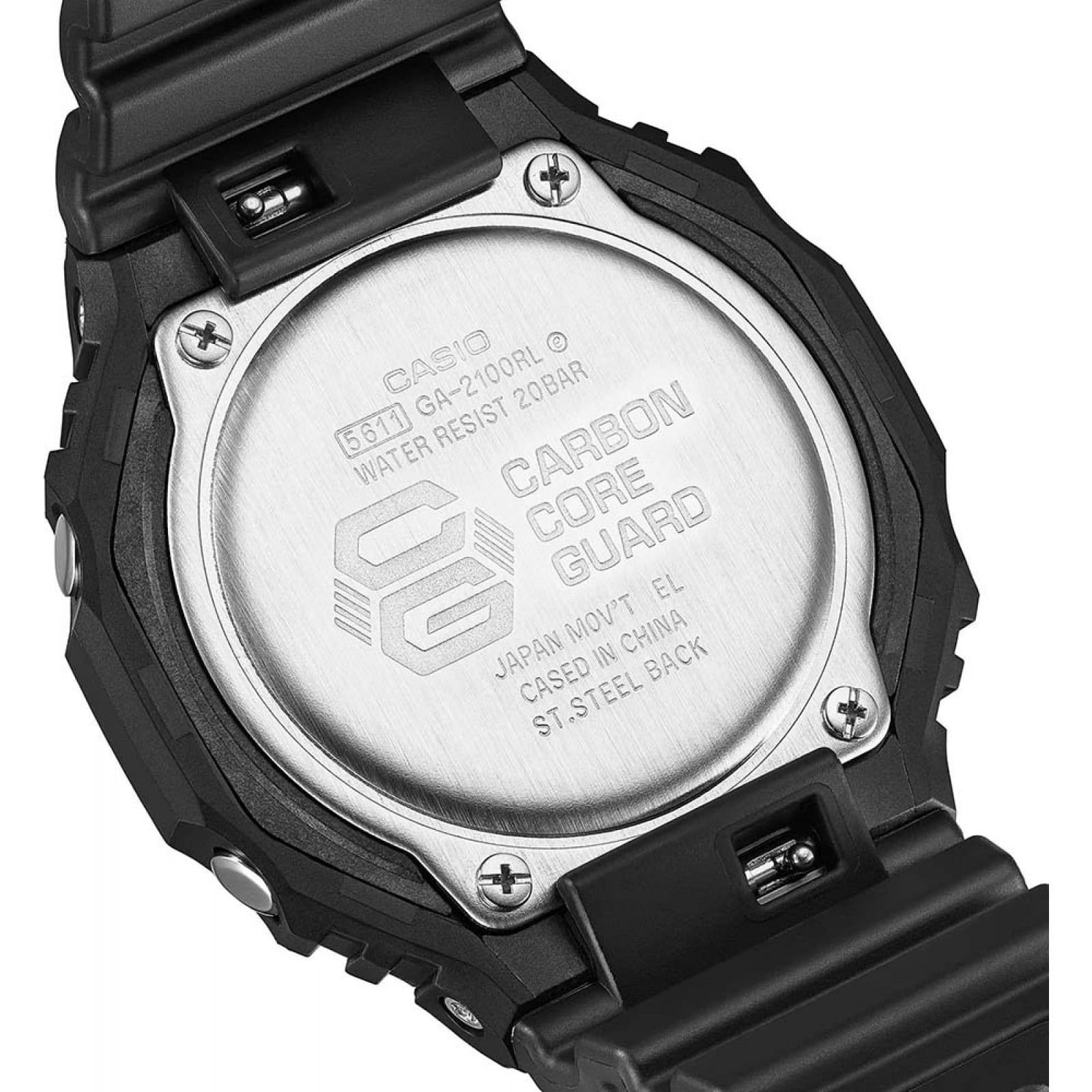 Casio Casio Men's GA-2100RL-1AER G-Shock 45mm Quartz Watch in Black - 4