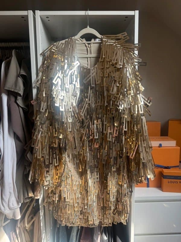 ASOS Gold embellished sequin dress
