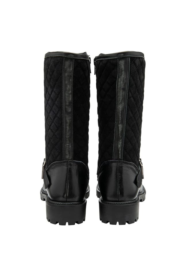 Ravel Ravel Women's Black Leather 'Forbes' Mid-Calf Boots - 3
