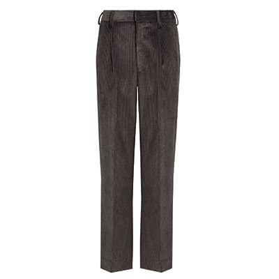 David Luke David Luke Men's Junior Cord School Trousers in Grey