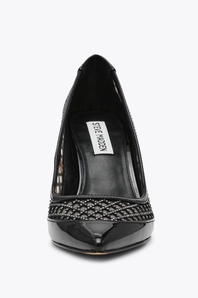 Steve Madden STEVE MADDEN Women's 'Saxxon Heel Black' Heels in Black - 3