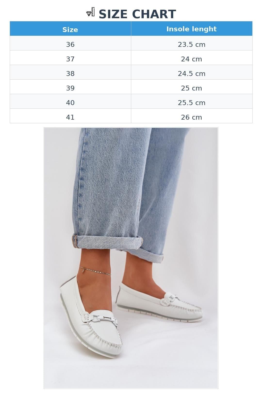 Love Lace Love Lace Women's S Barski Moccasin Loafers with Decorative Front Rubber Sole in White - 4