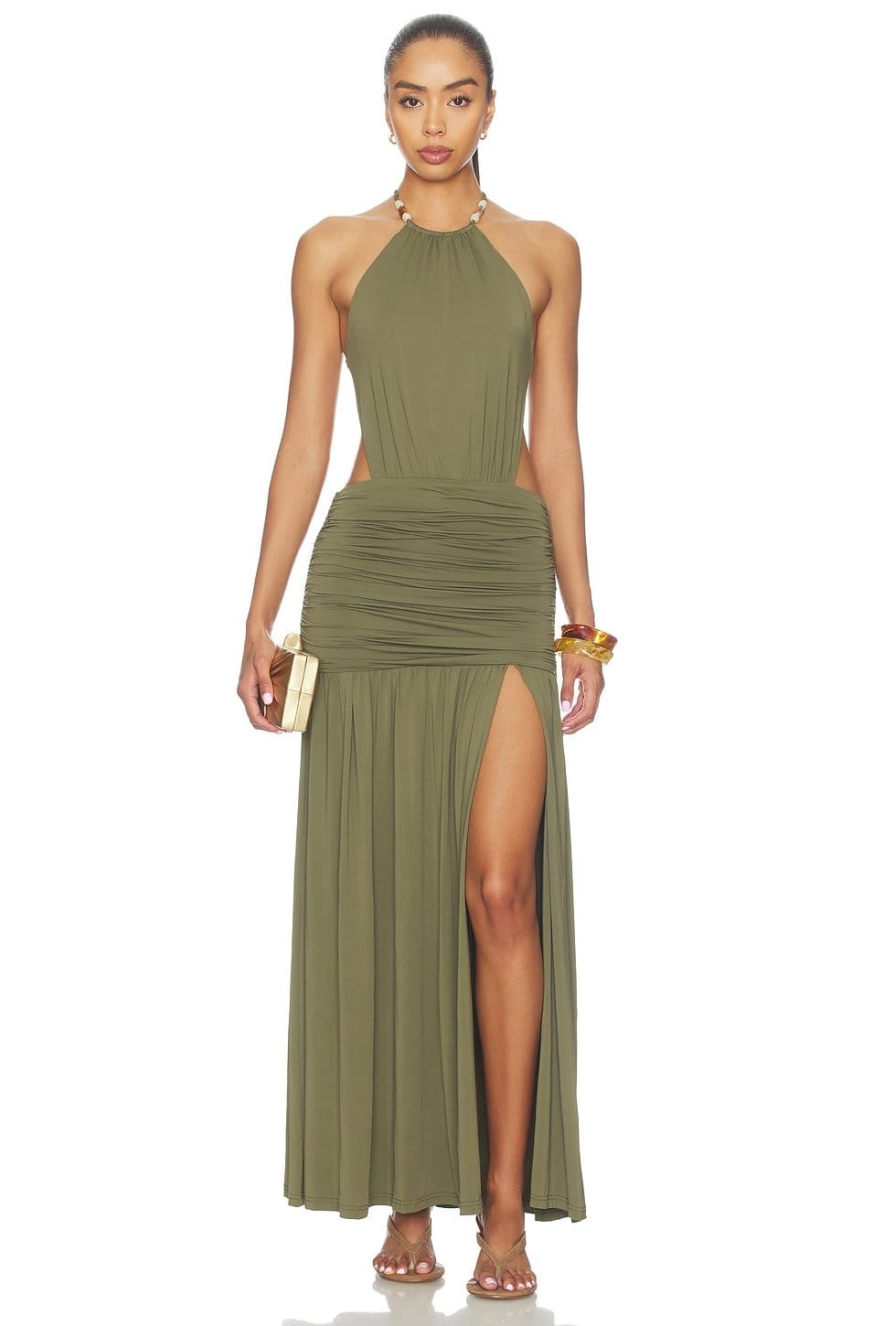 revolve Imelda High Neck Maxi Dress - 1