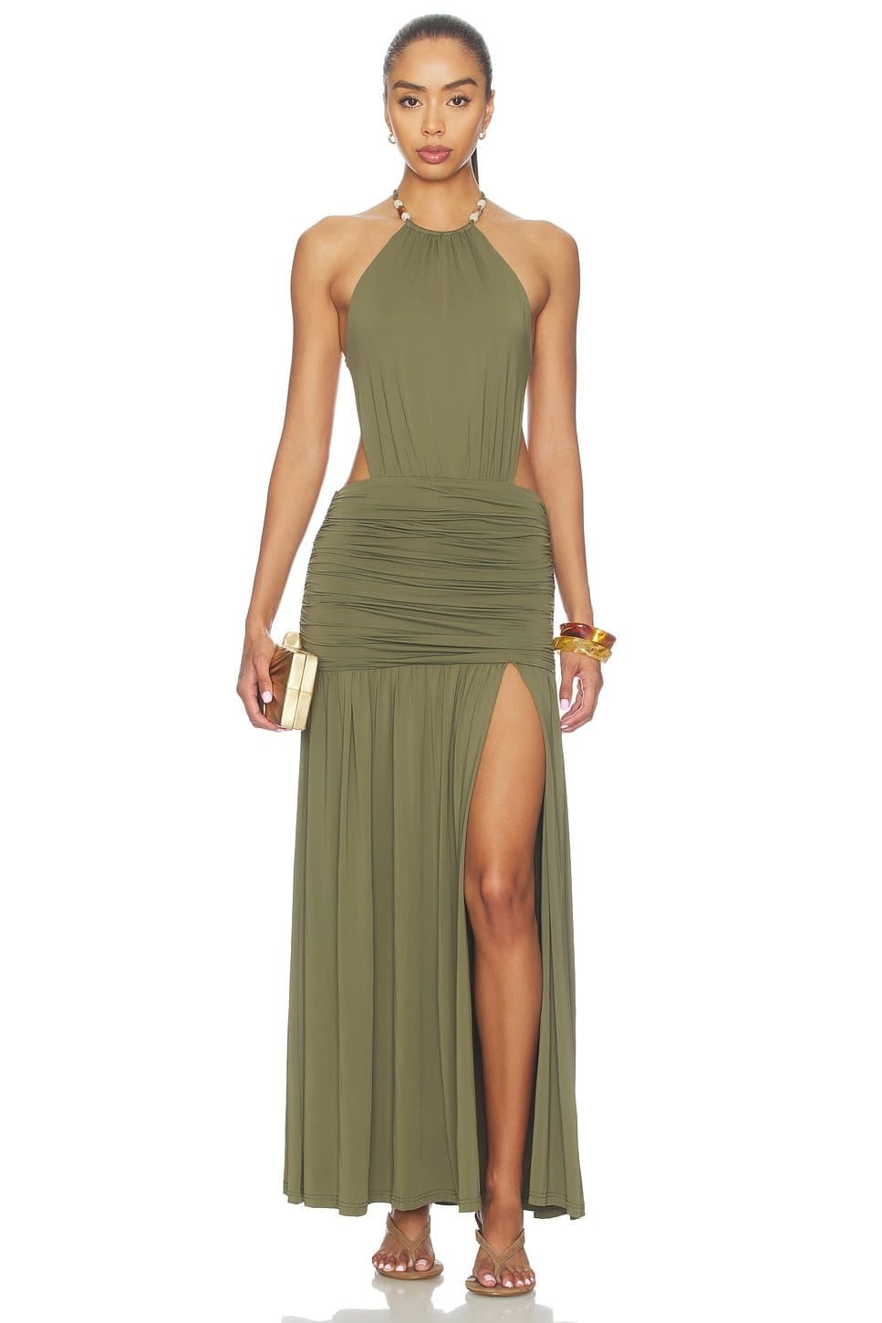 revolve Imelda High Neck Maxi Dress