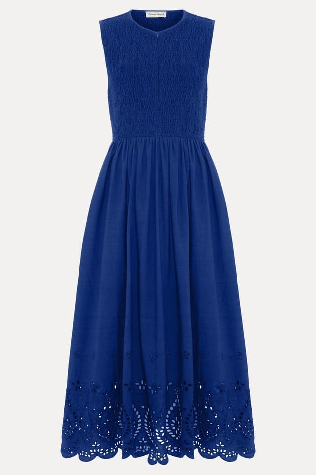 Phase Eight Phase Eight Women's Jade Smocked Jersey Dress in Cobalt - 2