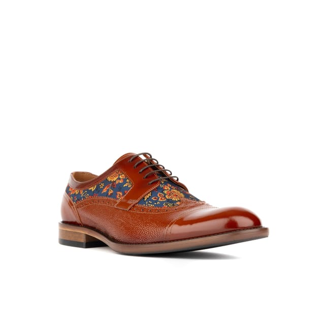 Embassy London Embassy London Men's Orlando - Tan & Blue Flowers - 2