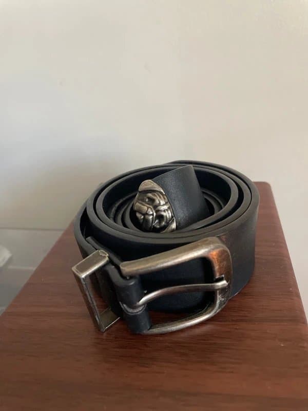 ASOS Super cute pug black leather look belt