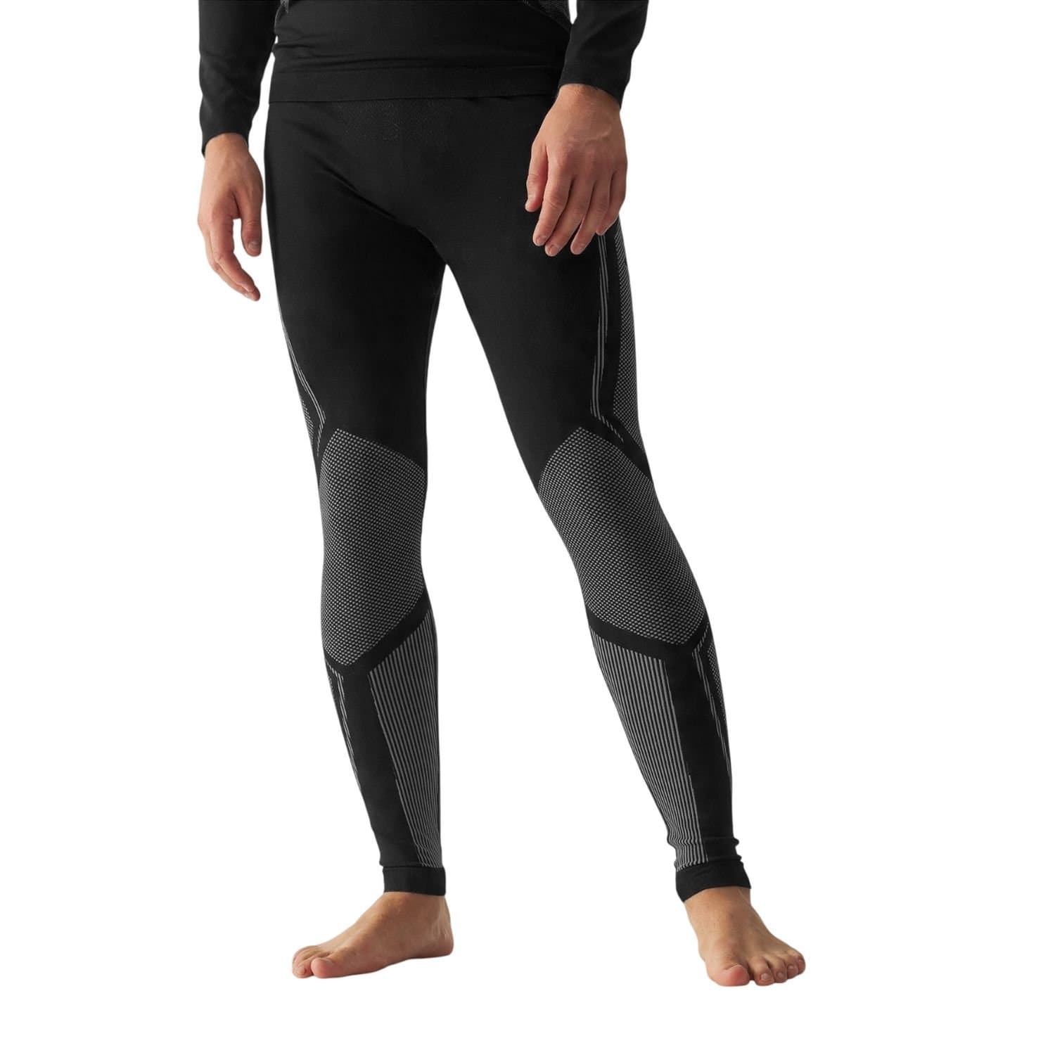 4F 4F Men's WAW24USEAM166 Thermoactive Leggings in Black