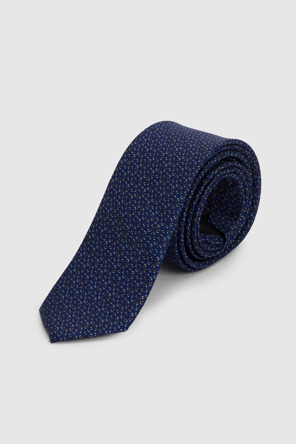 Burton Burton Men's Navy Retro Geo Tie