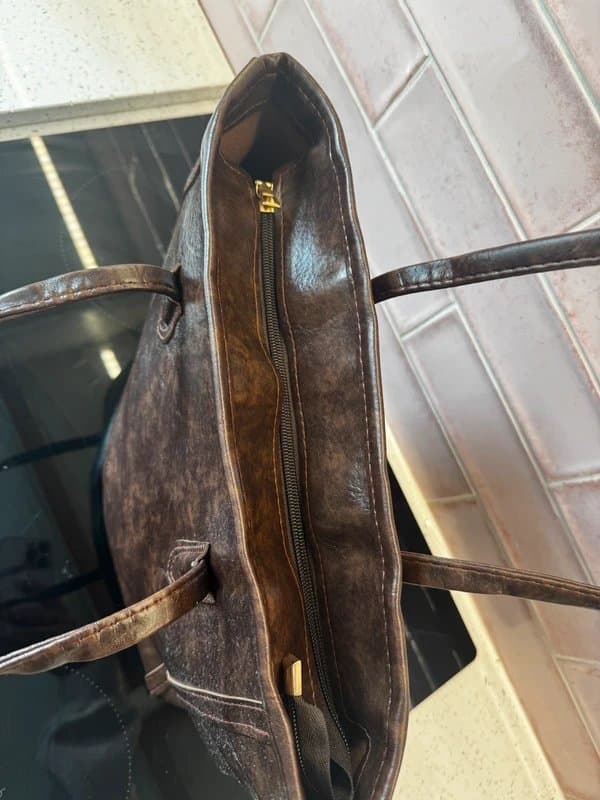 ASOS Stylish Leather-Look Tote Bag