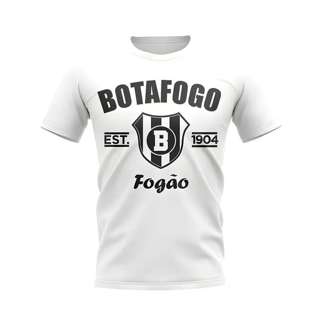 Botafogo Botafogo Men's Personalised Established Football T-Shirt White in Blue - 2