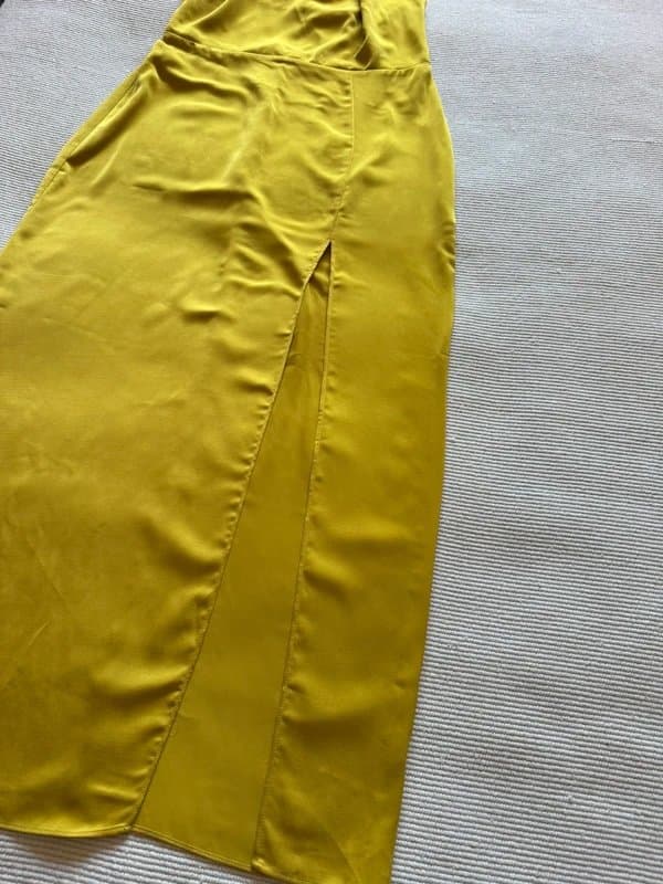 ASOS Design ASOS Design Silky Halter Neck Midi Dress Size 10 New With Tags Front Split