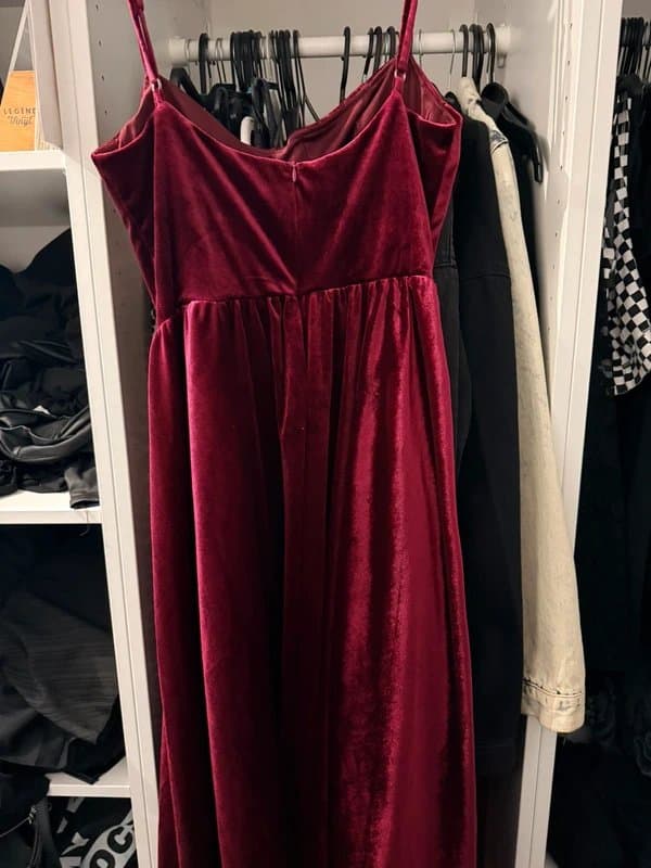 ASOS Red corset style maxi dress