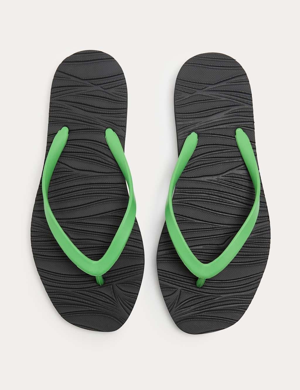 Marks & Spencer M&S Green Mix Flat Flip Flops