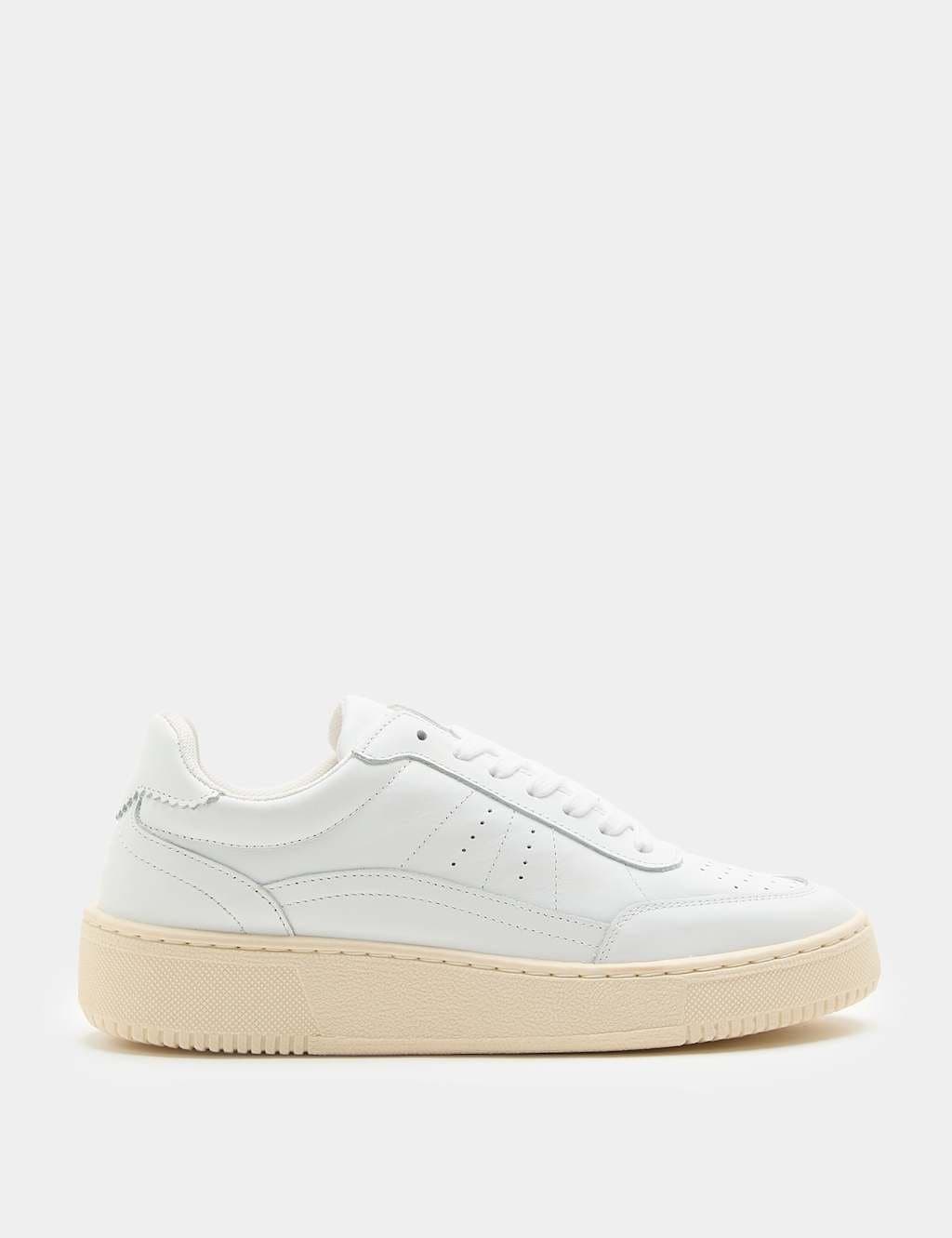 Marks & Spencer M&S White Leather Flatform Trainers